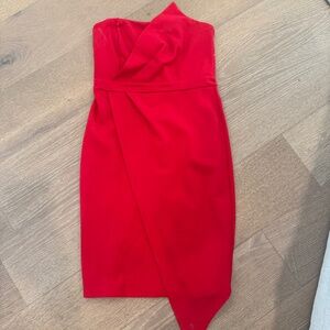 Red cocktail dress
